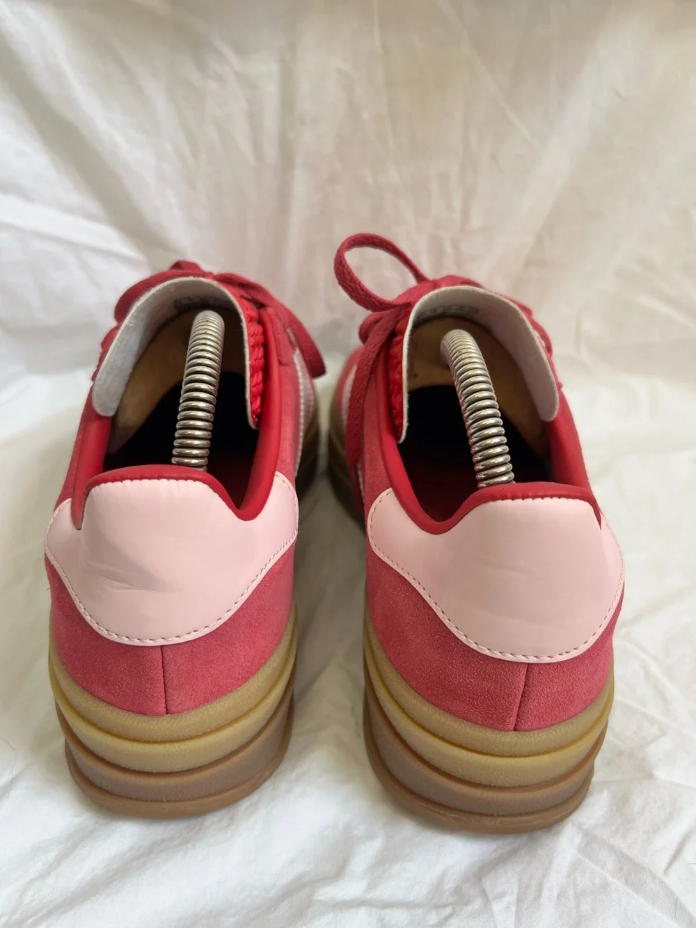 NWOT Adidas Gazelle Bold Platform Sneakers Pink White Gum Women’s Size 8.5
